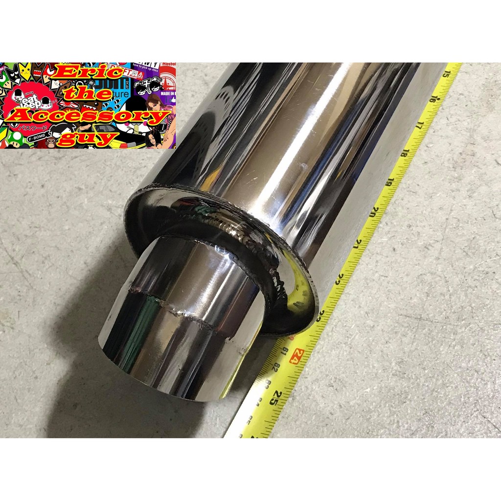 Scuv racing muffler Stainless Steel (24 inches) | Shopee Philippines