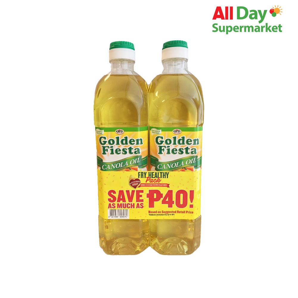 Golden Fiesta Canola Oil Fry Healthy Pack 1L Shopee Philippines