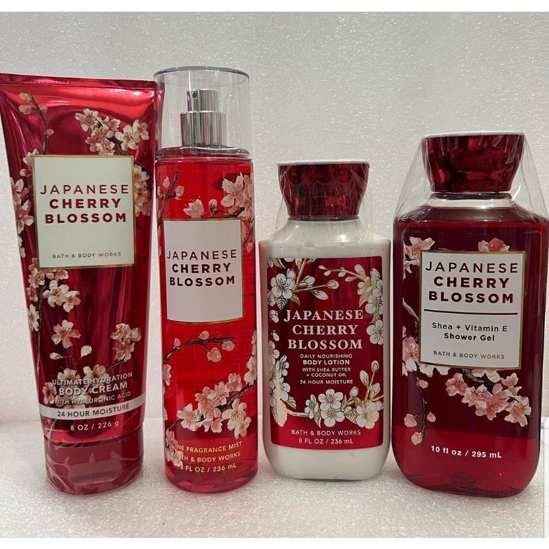 Bath & Body Works Japanese Cherry Blossom Mist & Lotion | Shopee ...