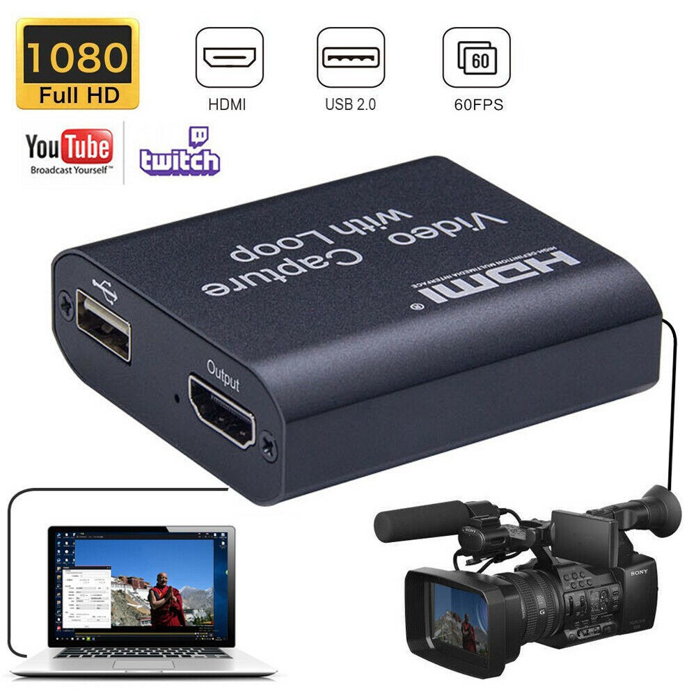 4K HD Video Capture Card USB 2.0 Cards Live Recording Game 1080P ...