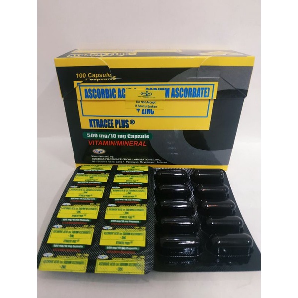 SODIUM ASCORBATE ZINC SULFATE XTRACEE PLUS 100pcs per bx or 20pcs