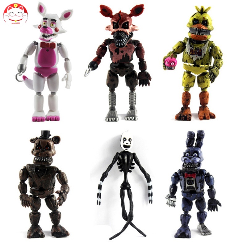 Five Nights At Freddy\'S Action Figure Fnaf Bonnie Foxy Freddy Fazbear ...