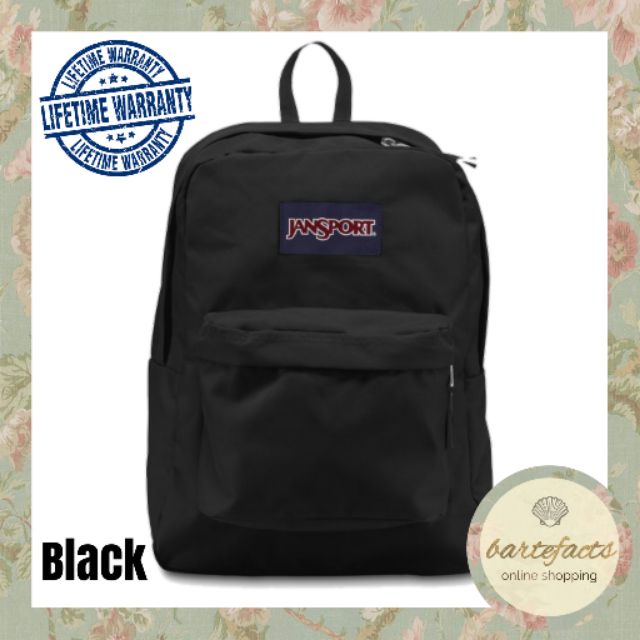 Authentic Jansport Backpack with lifetime warranty (black) Shopee Philippines