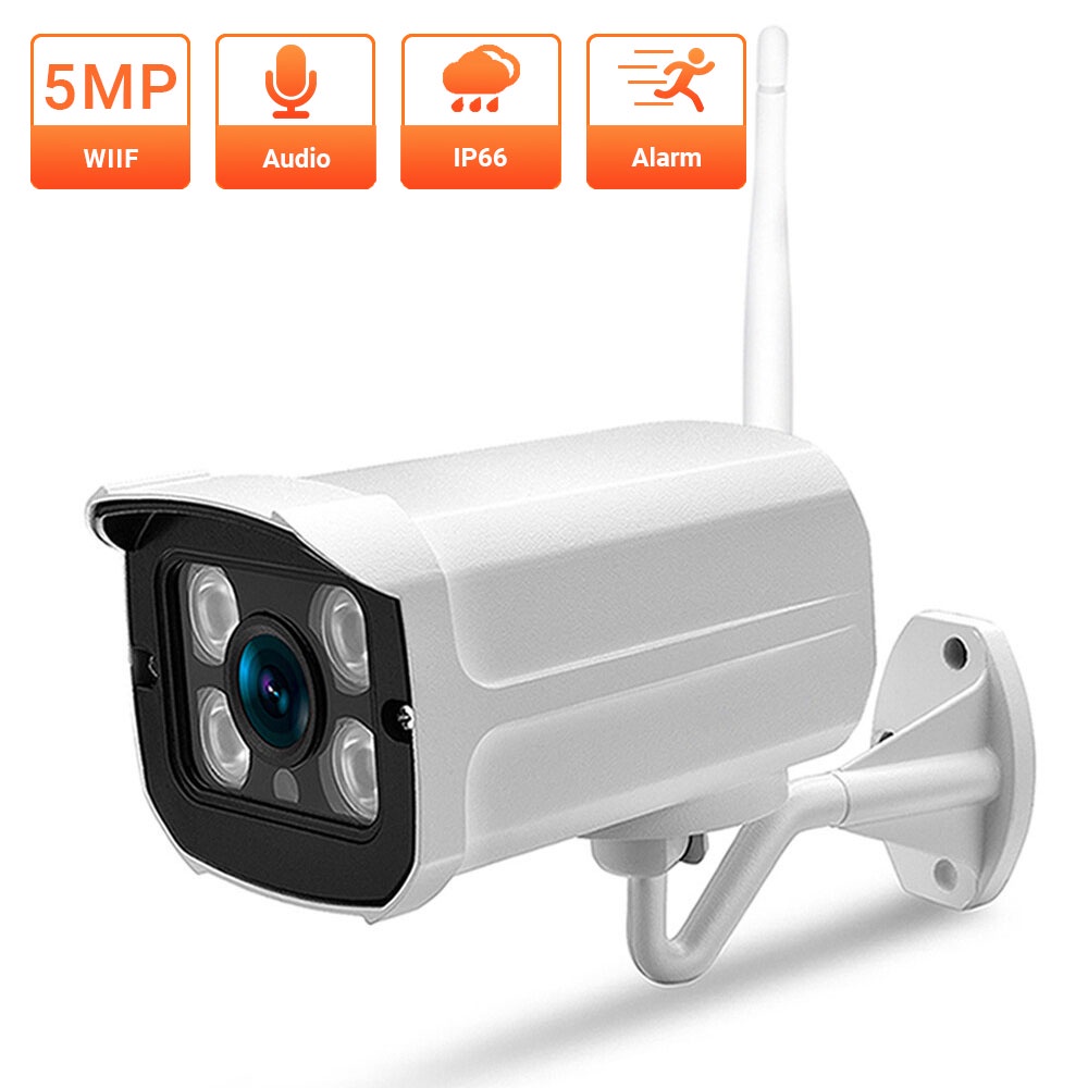 Hamrol 5MP Wireless IP Camera Audio Outdoor 1080P WIFI Surveillance