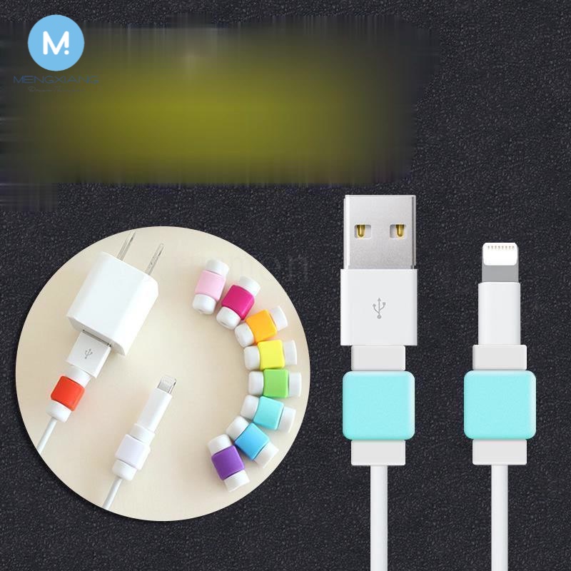 Square Spiral Cable protector Data Line Silicone Bobbin winder ...
