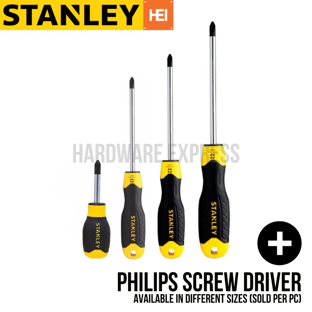 Screwdriver sizes shop