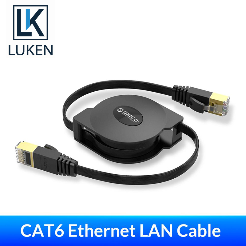 cat6 ethernet cable retractable Retractable Cable Black 2M CAT-6