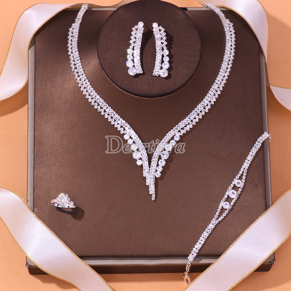 Bridal deals simple necklace