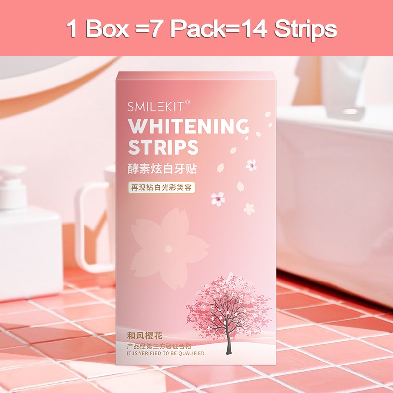 SMILEKIT 7PCS Teeth Whitening Strips Sakura Whitening Strip For Teeth