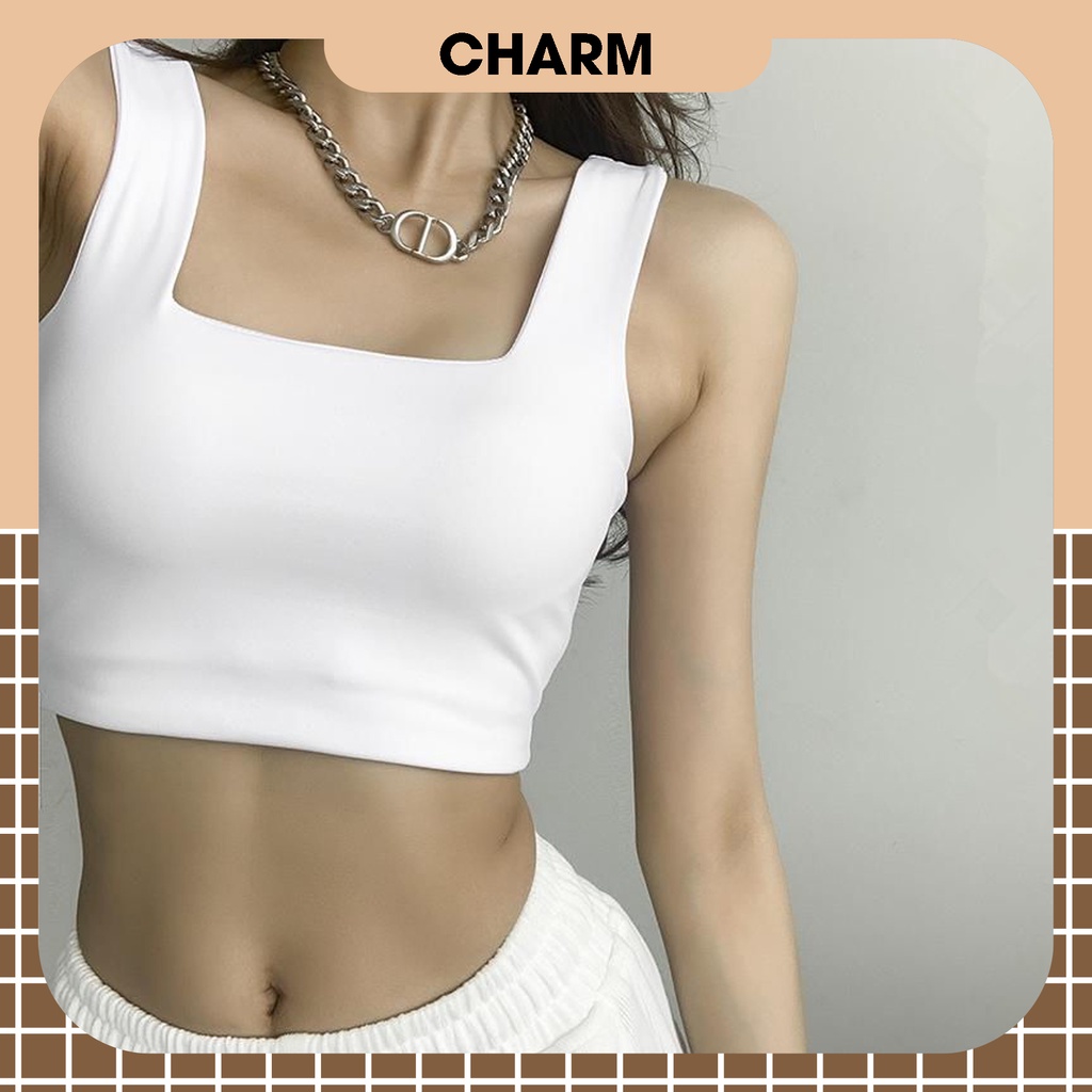 Square neck body crop top sewn with 2 layers of cotton fabric 2 large ...
