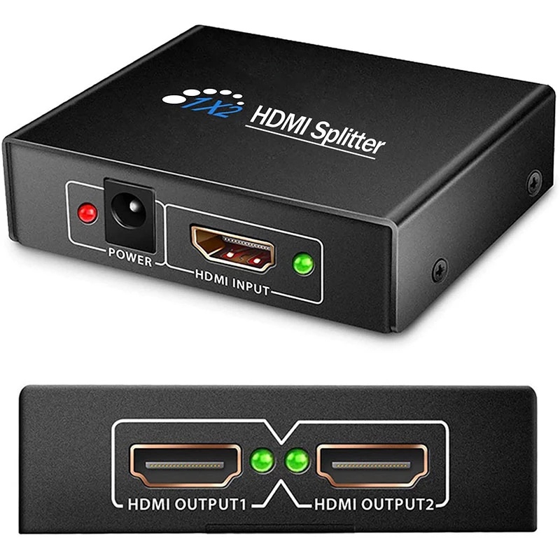HDMI Splitter 1x2 HDMI Splitter Distributor 1080P Dual Monitors Duplicate video Splitter For PS4