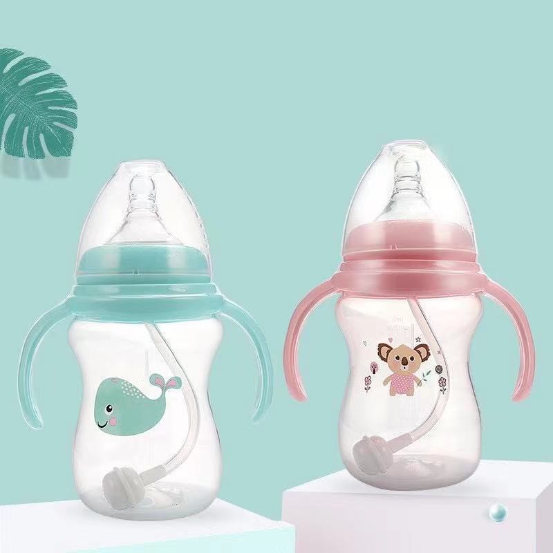 Baby PP Feeding Bottle Nature With Handle Made of Imported Food Wide ...