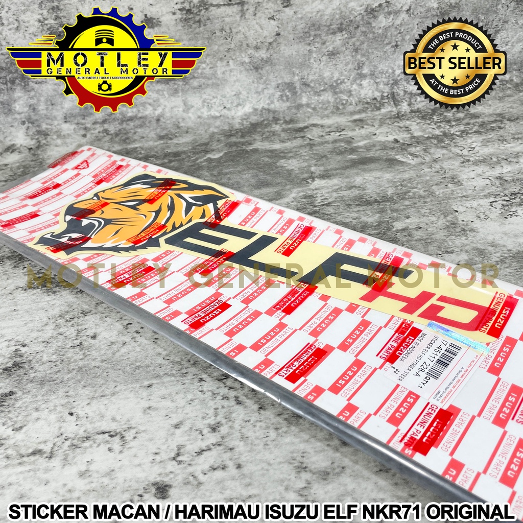 Sticker TIGER STICKER / MACAN ISUZU ELF NKR71 NKR 71 ORIGINAL | Shopee ...