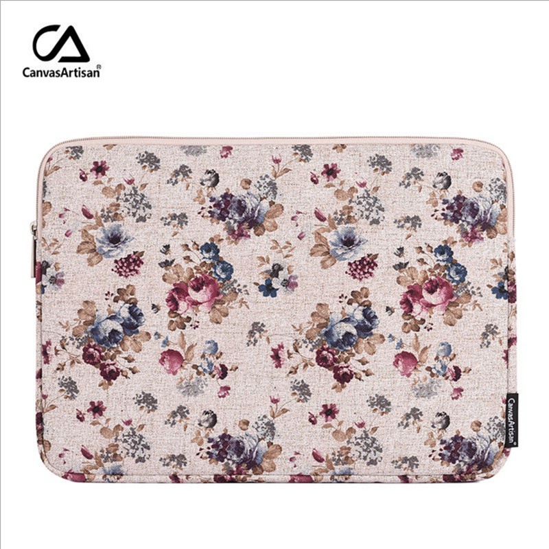 CanvasArtisan Floral Pattern Laptop Sleeve Bag for Any lightweight laptop Cover Case 11 12 13 14 15 inch Shopee Philippines