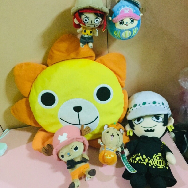 Rare One Piece Characters Plush Stuffed toy Luffy Zoro Chopper Sunny