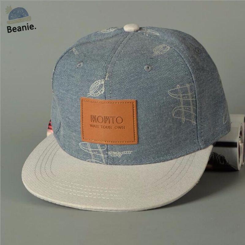 Cotton denim hat stickers letters casual fresh graffiti hip hop ...