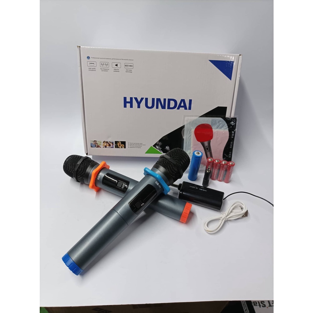 HYUNDAI G-112 in 1 WIRELESS MICROPHONE | Shopee Philippines