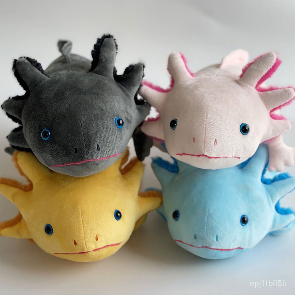 Simulation Axolotl Plush Toy Animal Fish Cynops Soft Stuffed Pillow ...