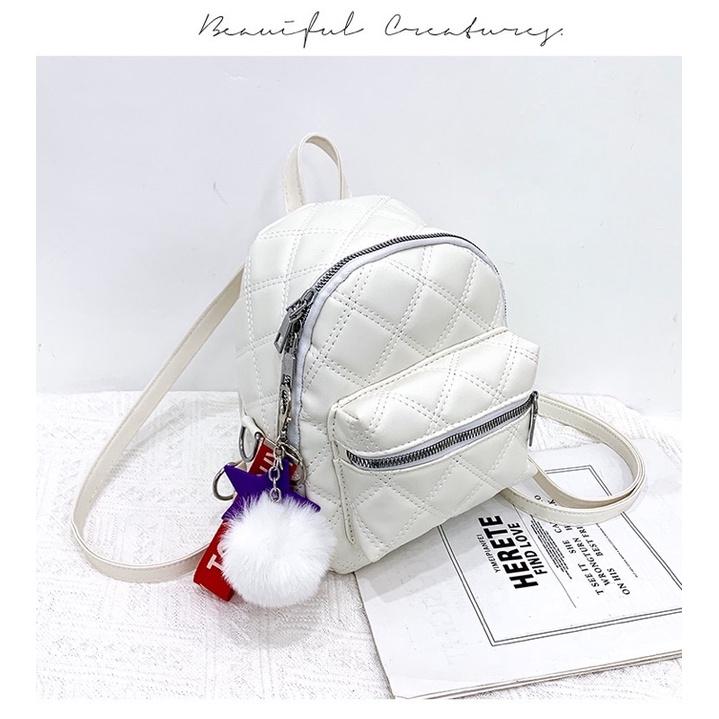 M2 mall MF-9100 new spring 2022 rhombus backpack small backpack Joker ...