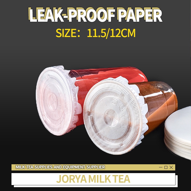 500pcs Sealing Leak proof Paper Pad Sealing Film Milk Tea Cup Coffee ...