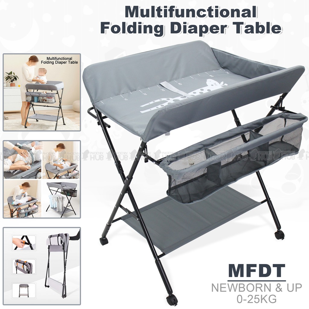 BBA MFDT Newborn Baby Kids Foldable Diapers Changing Table Folding Type
