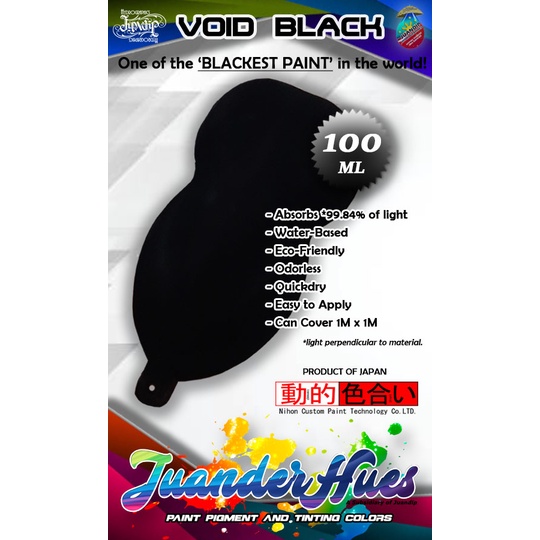 Void Black Blackest Paint Vantablack Iteration | Shopee Philippines