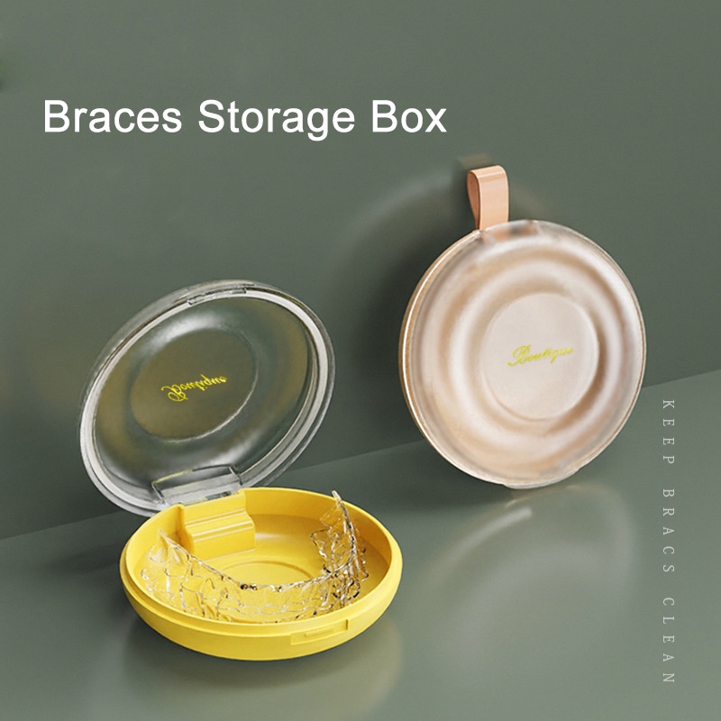 Portable Braces Storage Box Orthodontic Dental Retainer Box Denture ...