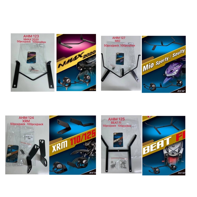 mini driving led light bracket Nmax 2020,sporty soulty,beat fi,xrm,nmax ...