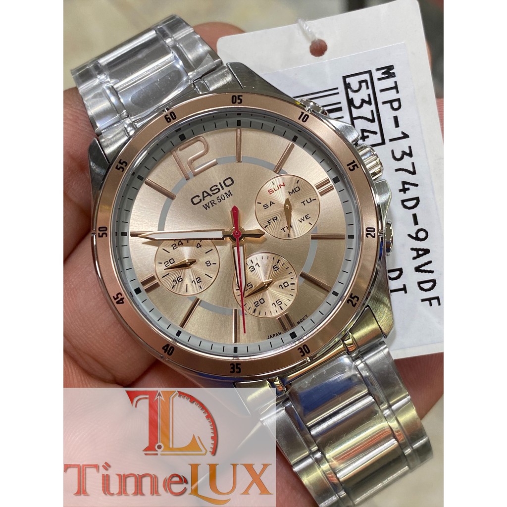 Casio Men s Silver MTP 1374D 9A Shopee Philippines