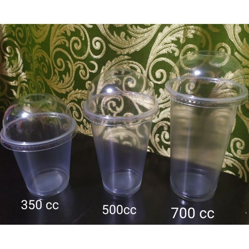 50pcs milk tea/milkshake/juice/zagu cup with dome lid | Shopee Philippines