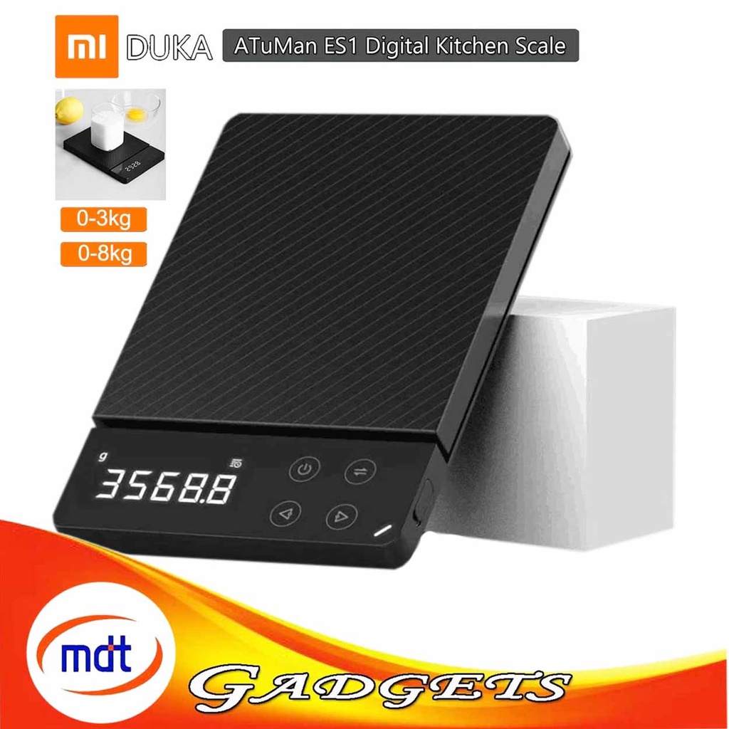 DUKA ATuMan ES1 0-8KG Household LCD Digital Electronic Scale Multi ...