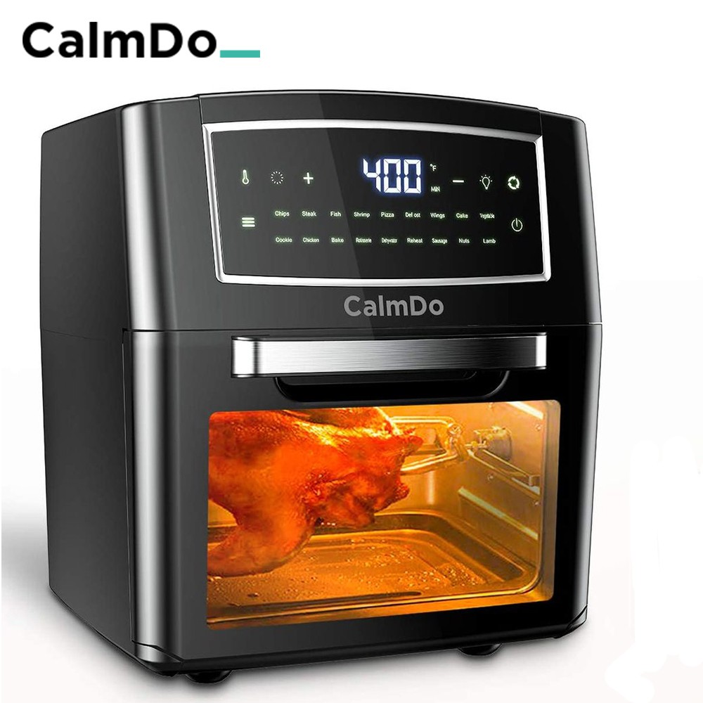 Calmdo 25L 1500W Air Fryer Oven Toaster Rotisserie and Dehydrator With