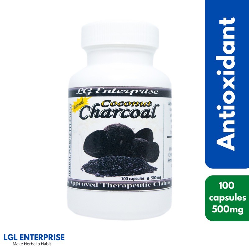 Coconut Charcoal Treats Poisonings Intestinal Gas Reduces High