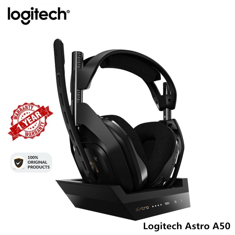 Logitech Astro A50 wireless gaming headset head mounted 7.1 surround sound wireless headset with charging base Shopee Philippines