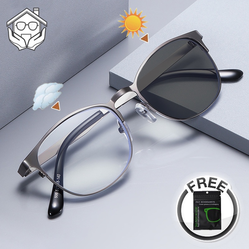 Photochromic Anti Radiation Glasses For Women/Men Frames Transition