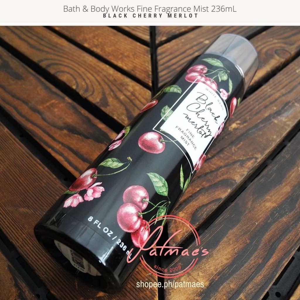 Bath and Body Works Fragrance Mist Black Cherry Merlot 236mL (sold each ...