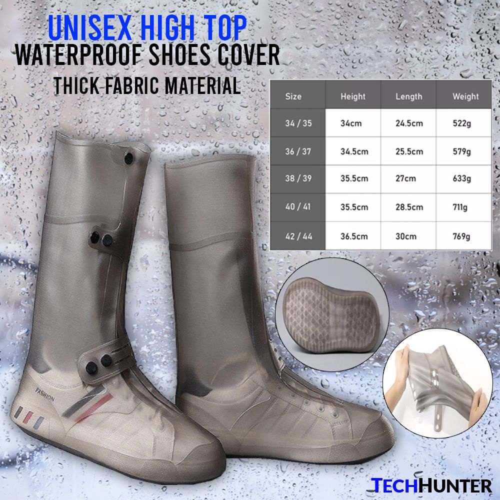 High Tube Silicone Rain Boots Waterproof Rainy Day Thick Nonslip Wear