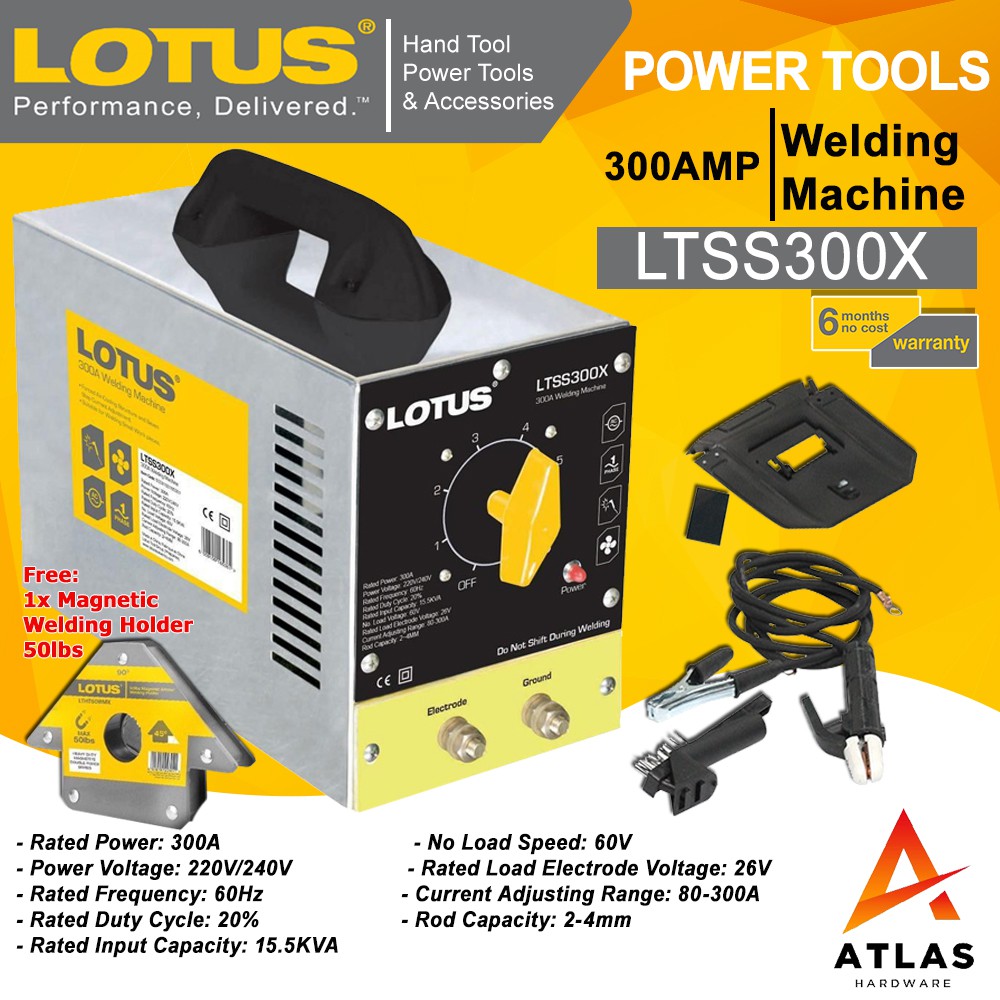 Lotus Portable Inverter Welding Machine Stainless Steel Body 300amps