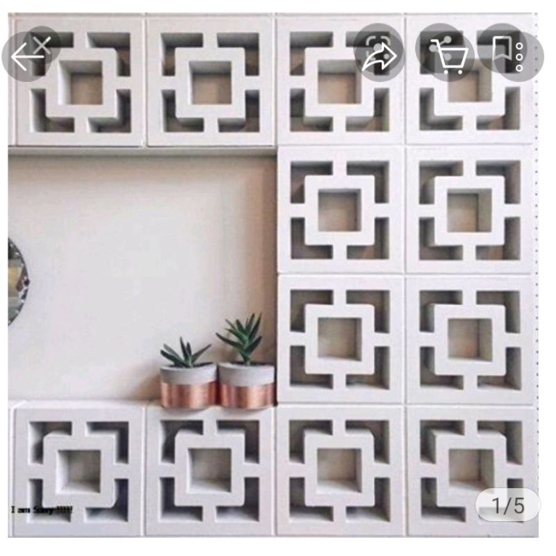 Modern minimalist concrete Roster with LB 5 motif | Shopee Philippines