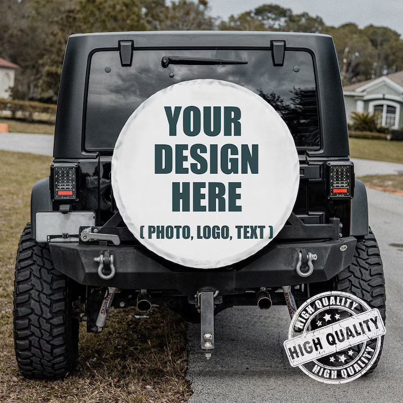 Personalized Tire Cover, Custom Your Design Spare Tire Cover Car decor ...