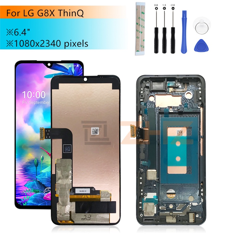 Original For LG G8X ThinQ LCD Display Touch Screen Digitizer Assembly With Frame Display For LG