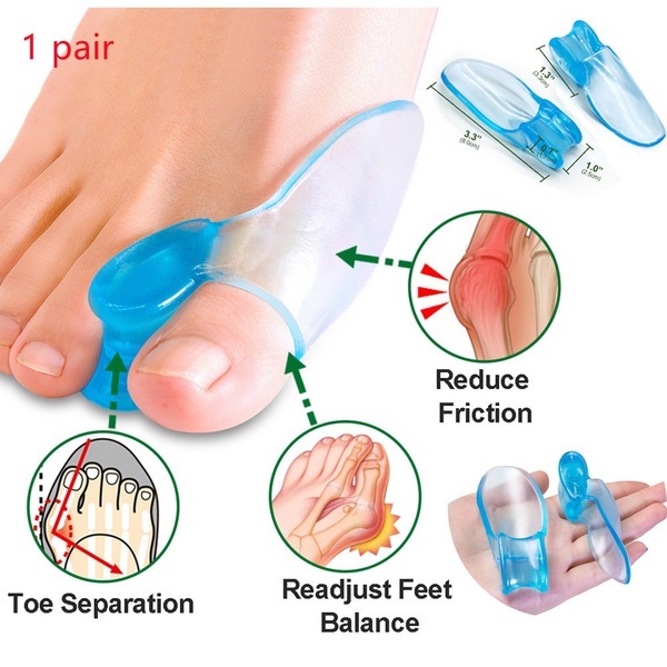Transparent toe valgus separation pad thumb orthosis foot care tool ...