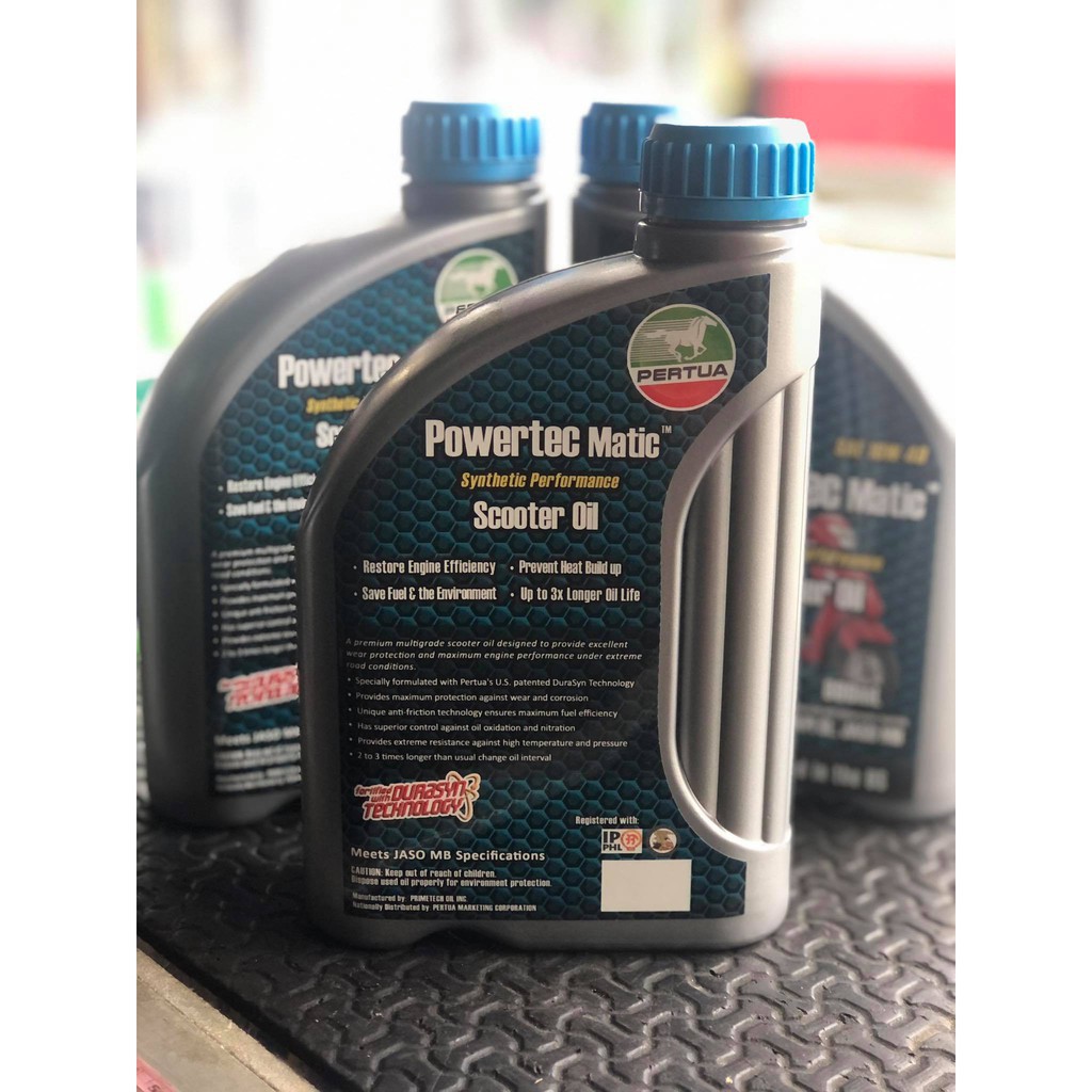 Pertua Powertec Matic Synthetic Performance Scooter Oil Sae 10W-40 ...
