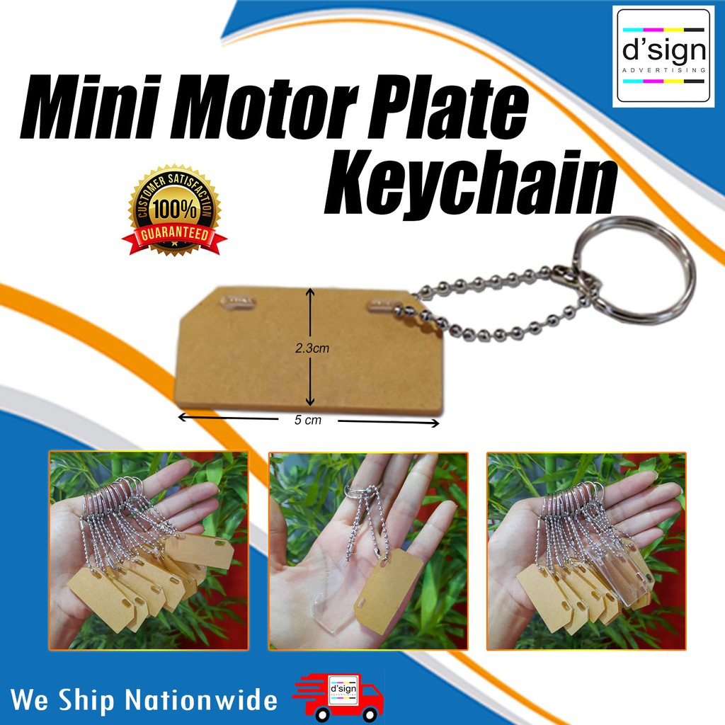 10 pcs (6pesos ea.)-Mini Motor Plate Keychain Blank Acrylic | Shopee ...
