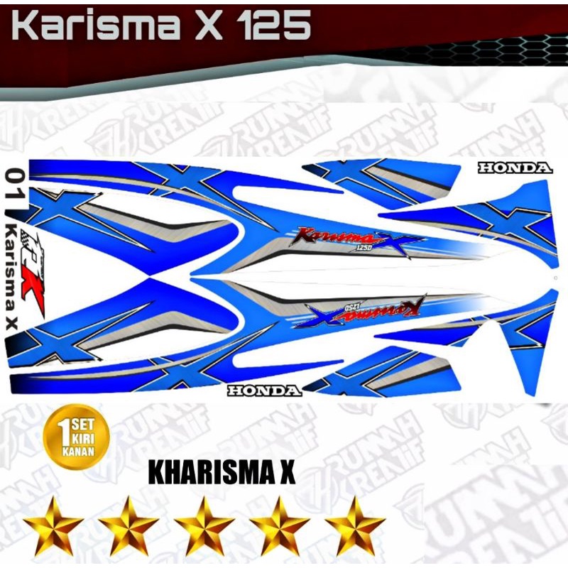 Decal Sticker Striping Variation Honda Karisma X 125 R & Karisma X 125 D |  Decal Wave 125 | Decal Wave 125s | Charisma Decal | Charisma Stiping |  Charisma Trim 15 | Shopee Philippines