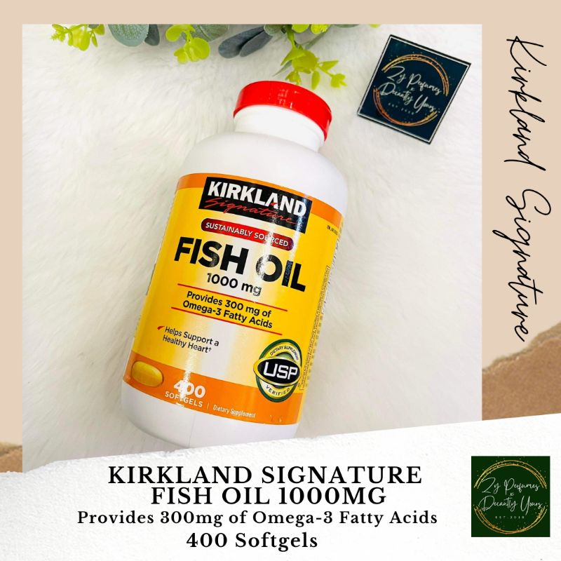 Kirkland Fish Oil 1000mg 400 Softgels Expiration Date Shopee