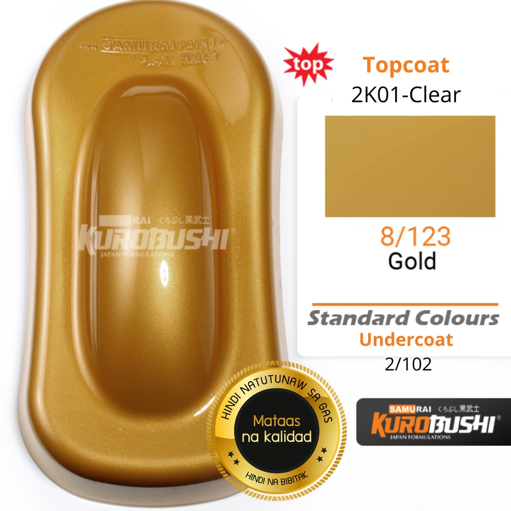 SAMURAI 8/123 Gold 400ml (use 2/102 as base color) | Shopee Philippines
