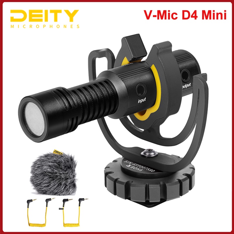 Deity v-mic d4 mini microphone compact head mic trs 3.5mm with shock ...