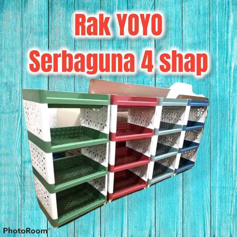 Versatile Yoyo Plastic Rack 4 Stacking | Shopee Philippines