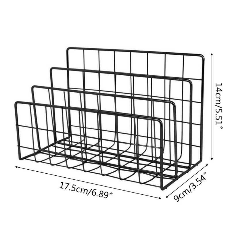 Un* Practical Upright File Stand Iron Document Collection for Filing ...